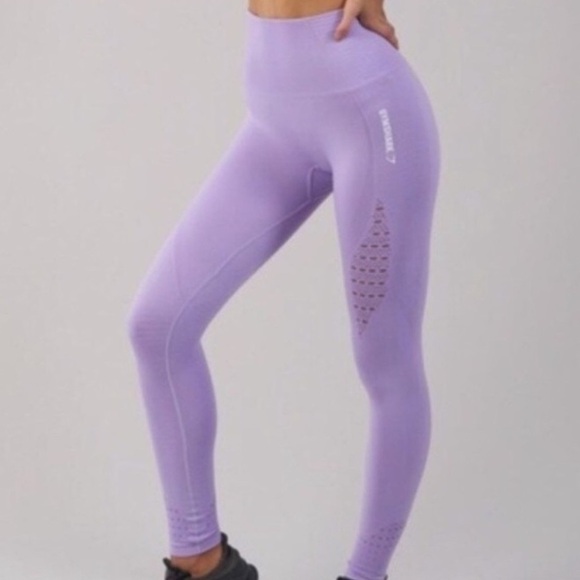 Gymshark Women’s Size Small Lilac Purple Seamless Energy Leggings - Picture 1 of 7